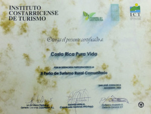 Reconocimeintos - Tico de Corazon