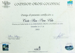 Reconocimeintos - Tico de Corazon